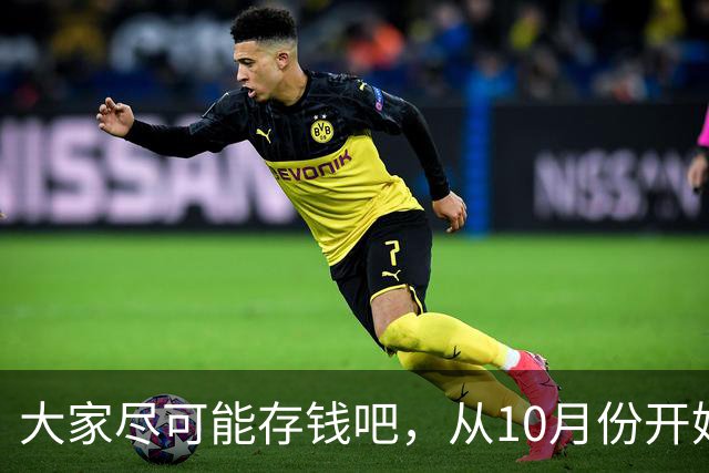 大家尽可能存钱吧,从10月份开始!